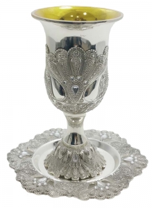 Kiddush Goblet Coaster Filigree