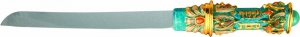 Challah Knife Turquoise with Crystals