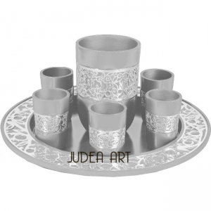 Kiddush Set - Silver Lace