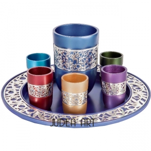 Kiddush Set - Silver Lace