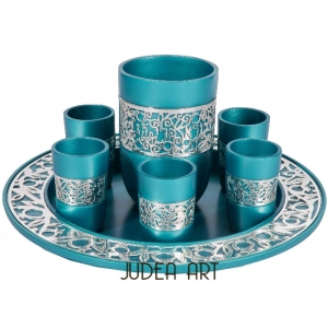 Kiddush Set - Silver Lace