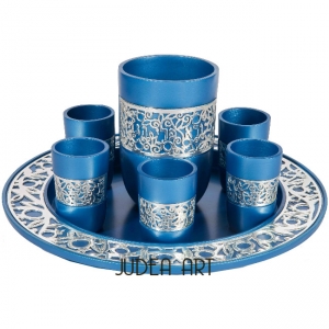 Kiddush Set - Silver Lace