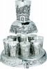 Wine Fountain 8/cups Jerusalem Silver