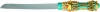 Challah Knife Turquoise with Crystals