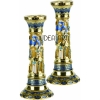 Candle Holders Jerusalem Blue