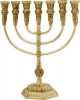 Menorah Temple 22 cm Gold